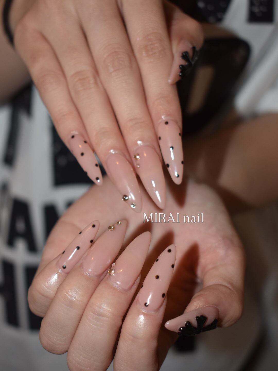 ドット✖️クロムnail♡