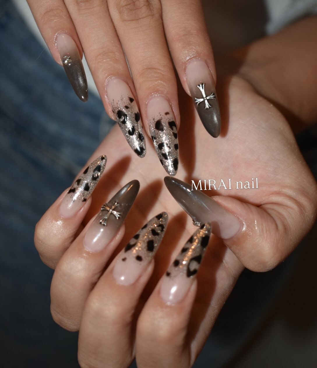 レオパード✖️黒グラデーション🖤🐆